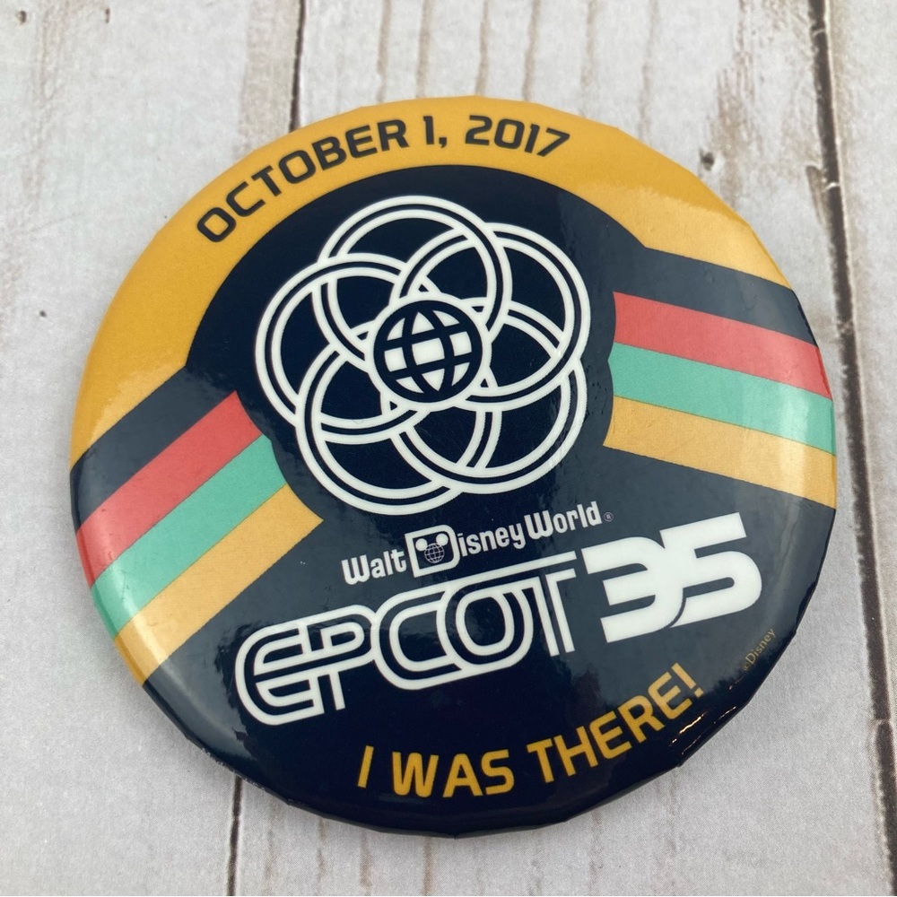 Disney World EPCOT 35th Anniversary Button